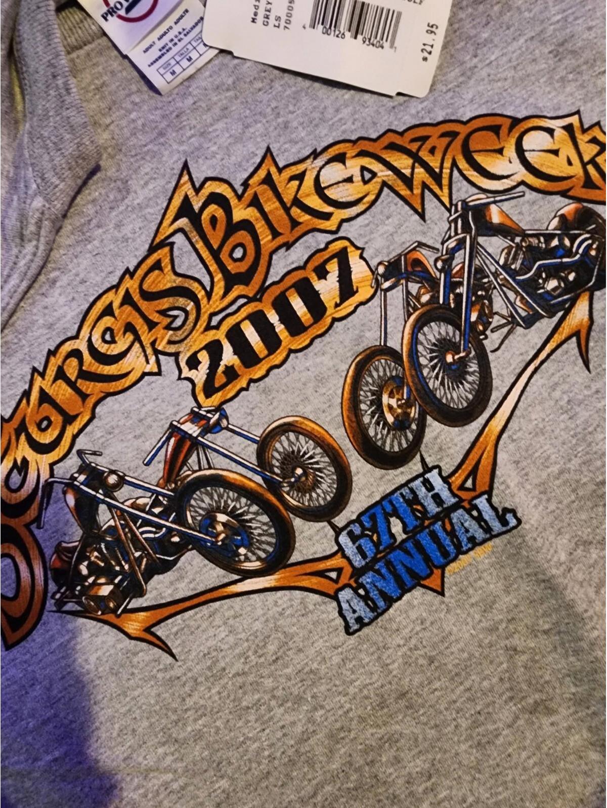 Nwt Delta Pro Weight Sturgis 2007 Long Sleeve T-Shirt — image 4 of 5